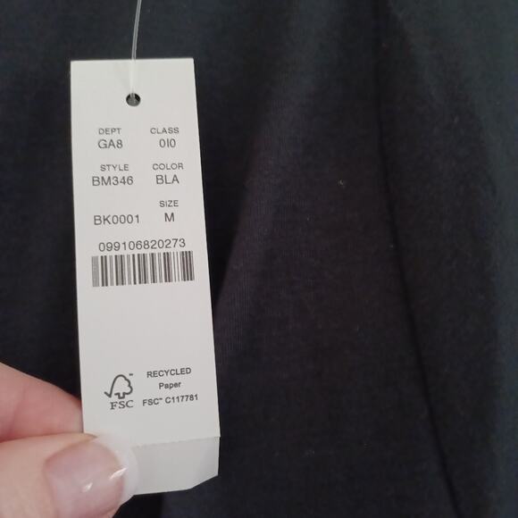 J.Crew FormKnit Open-Back Velvet Tie Top in Black M NWT 90s - Picture 12 of 12